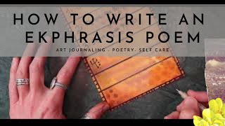 13 How to Write an Ekphrasis [upl. by Akcirret675]