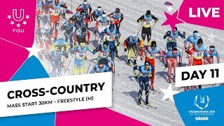 CrossCountry Skiing  Mens Mass Start 30km  Winter Universiade 2019 Were live from the final [upl. by Bertrand]