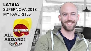 Supernova 2018 – My top 5 Eurovision 2018 – Latvia [upl. by Irfan]