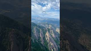 paragliding acrobatics 🪂📍 Flatirons Boulder Colorado [upl. by Enylorac]