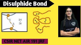 Disulphide bond  Biochemistry apnasapnajrf csirnetlifescience [upl. by Nahor]