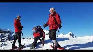 Mountain Schneeschuhwandern Weinebene Moschkogel 1916 m Spaß im Schnee [upl. by Hashimoto]