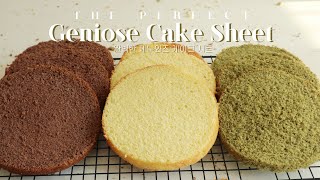 FOOLPROOF 3 Types of Genoise Cake Sheet  no fail recipe  SweetHailey [upl. by Lovmilla]