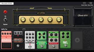 Digitech RP360 XP Demo4 1980s Sound  Vox Marshall Fender Digitech Hiwatt Amp Models [upl. by Alit970]