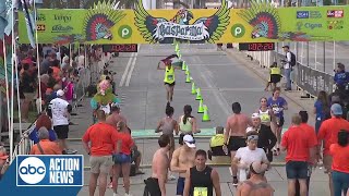 100 to 105 Saturday  Publix Gasparilla Distance Classic Finish Line [upl. by Deehan636]