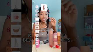 RANKING RARE BEAUTY PRODUCTS👀✨ preppyyyy skincare preppyproducts beautyproducts skincarefinds [upl. by Kcirdled359]