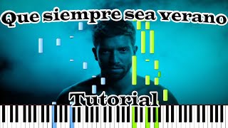 Pablo Alborán  Que siempre sea verano Tutorial [upl. by Nylidnam]