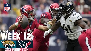 Jacksonville Jaguars vs Houston Texans  2023 Week 12 Game Highlights [upl. by Kailey]