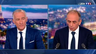 Eric Zemmour Gilles Bouleau Clash TF1 Journal De 20H [upl. by Duane]