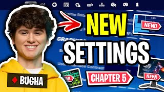 Bughas NEW Settings In Fortnite Chapter 5 UPDATED 2024 [upl. by Noirda]