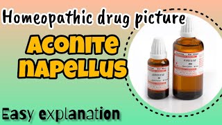 Aconite Napellus Homeopathic drug picture  Easy Explanation [upl. by Spielman]