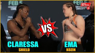 Claressa Shields vs Ema Kozin Pelea Completa  Narración en Español [upl. by Savage894]