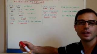 CLASES DE INGLES 19 Adjetivos Posesivos en Ingles [upl. by Nohshan]