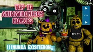 10 animatrónicos hoaxes de five nights at freddys de peor a mejor [upl. by Imefulo]