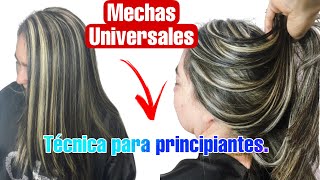 como hacer mechas universales paso a paso [upl. by Aleacim]