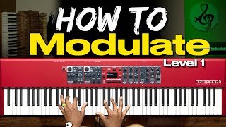 How To Modulate To Any Key Pt 1  Use Passing Chords For Piano Modulations [upl. by Catie]