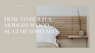 How to make your own DIY headboard for any size bed [upl. by Ahtnammas78]