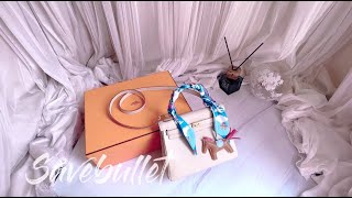 Hermès Kelly Bag  10 Craie white  Immersive Unboxing Video [upl. by Alan]