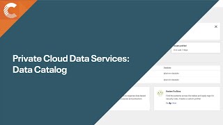 Private Cloud Data Services  Data Catalog [upl. by Noiwtna]