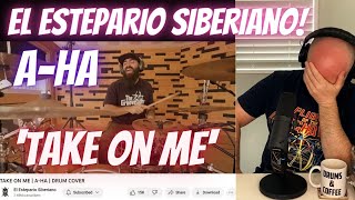 Drum Teacher Reacts EL ESTEPARIO SIBERIANO  TAKE ON ME  AHA  DRUM COVER  Thats impossible [upl. by Coco]