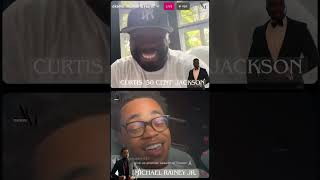 50 Cent Goes Live w Michael Rainey Jr on IG [upl. by Thebazile]