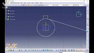 CATIA v5 Rotate function how to use  rotation definition [upl. by Akerue]