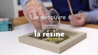 Atelier débutant résine époxy petit plateau feuillescrapcolors😍 [upl. by Allemac]