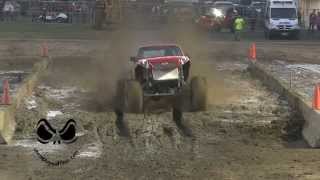 Michigan Mud Trucks Fly at Community Fair Mud Run [upl. by Stephannie]