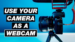 🔴 How to Use Your DSLR as a WEBCAM Canon EOS Webcam Utility Free Software [upl. by Naihs]