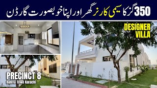 350 SQ YARDS Villa Bahria Town Karachi  Semi Corner Precinct 8 Bahria Town Karachi [upl. by Odelia574]