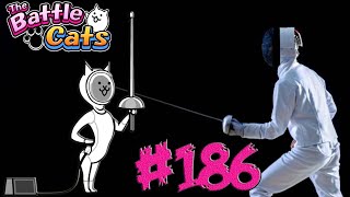 Fencer Cat Gato Esgrimista Invencible Espadachín Invicto  Gameplay Español Jeg The Battle Cats 186 [upl. by Katonah288]