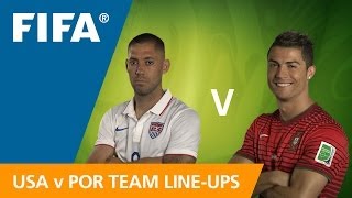 USA v Portugal  Teams Announcement [upl. by Angrist]