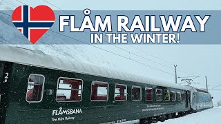 Flåm Railway in Winter Norways World Famous Train Journey in Winter [upl. by Suoiluj391]