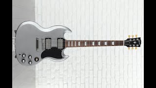 Gibson SG Standard 61 Electric Guitar Silver Mist Unboxing Demo Engl Amp [upl. by Enomar]