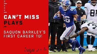 Saquon Barkley Scores 1st Career TD on 68Yard Run 🔥🔥🔥 [upl. by Loss]