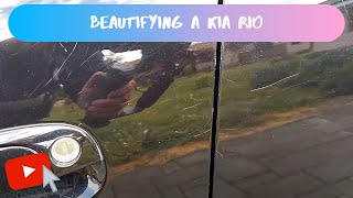 Cleaning polishing and protecting a Kia Rio [upl. by Aerdnael]