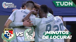 ¡DOS GOLES EN TRES MINUTOS DE LOCURA  Panamá 02 México  CONCACAF Nations League 2024  TUDN [upl. by Melburn]