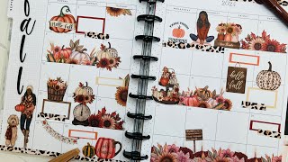 September 2024  Happy Planner Classic Monthly Calendar  Plan With Me  ​⁠​​​KOAP I Love Fall [upl. by Ayetal225]