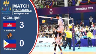 Cambodia 30 Philippines  SEA Games 2023 U22 Men’s Volleyball Full Match Highlights amp Goals [upl. by Niroht31]