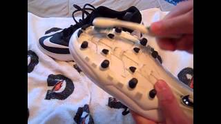 Football 101  How to Clean Football Cleats [upl. by Llenod646]