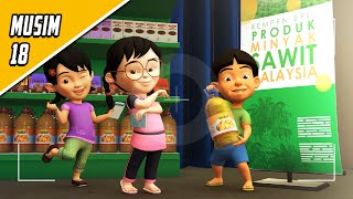 Upin amp Ipin Musim 18  Goreng Ayam Dengan Minyak Sawit  Upin Ipin Terbaru 2024 [upl. by Hana]