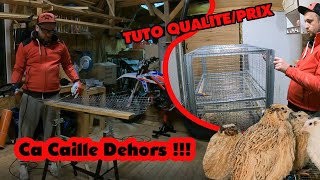 Fabrication de cage pour les cailles  les cailles lhiver [upl. by Tennies]