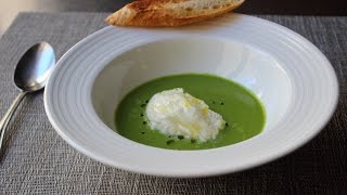 Gazpacho Verde with Burrata Cheese  How to Make Green Gazpacho Soup [upl. by Madelene]