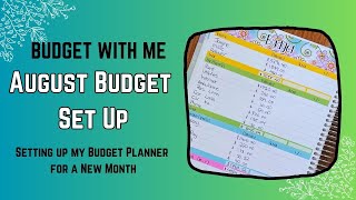 August 2024 Budget with Me  Budget Breakdown  Australian Cash Budget  Erin Condren Planner [upl. by Kcirdes]