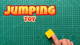 Jumping Toy Craft With Paper  Easy Origami Jumping Toy Tutorial [upl. by Kired]