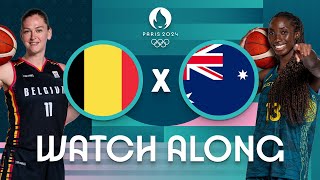 Belgium v Australia  Womens Olympic Basketball Tournament Paris 2024  Watch Along ⚡🏀 [upl. by Analihp533]