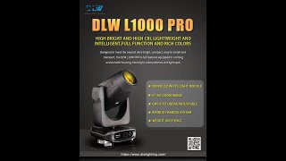 DLW L1000PRO  a talented almighty champion LED profile fixture for allsize venue application [upl. by Mundford]