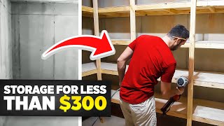 Cheap and easy DIY Storage Shelves [upl. by Ylen731]