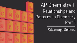 AP Chemistry 1  Chapter 6163 Relationships and Patterns in Chemistry [upl. by Aleydis]