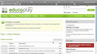 Crear crucigramas en Educaplay [upl. by Myrah]